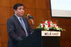 Bộ trưởng Bộ Kế hoạch và Đầu tư Nguyễn Chí Dũng phát biểu tại Hội thảo. Ảnh: Đức Trung (MPI)