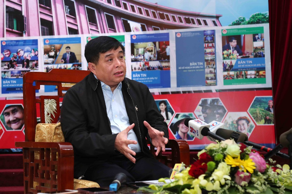 Bộ trưởng Nguyễn Chí Dũng tại buổi gặp mặt báo chí. Ảnh: Đức Trung (MPI)